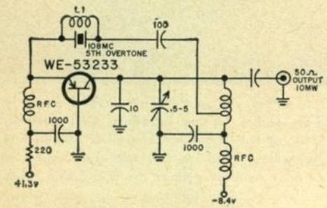 Vanguard-1 radio beacon circuit diagram