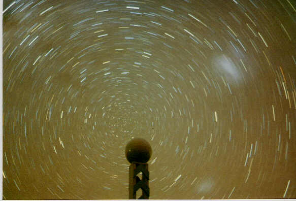 Star trails over ASA