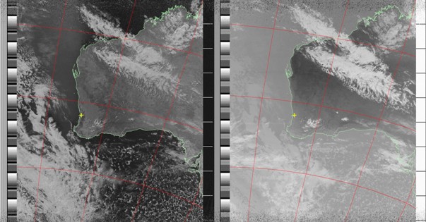 Noaa 19 Vis and IR images