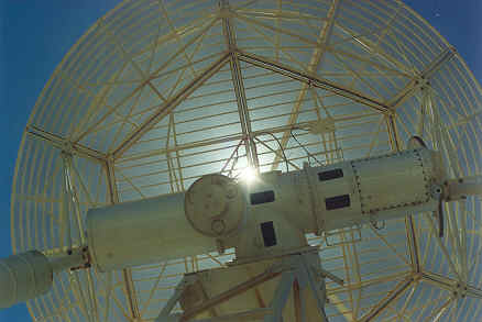 Sun through antenna